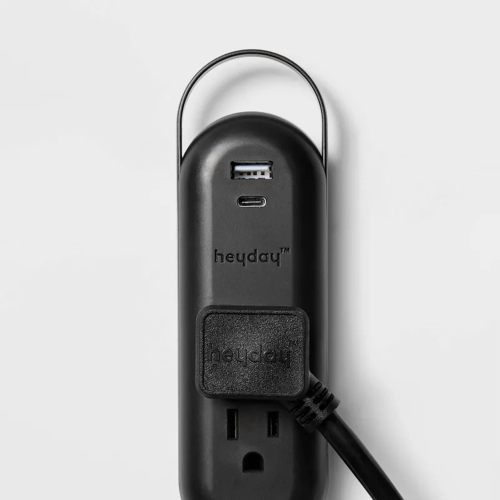 6' 2-Outlet Indoor Extension Cord with USB and USB-C Ports