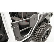 Fab Fours JL1033-B Half Tube Doors; Rear Door; Bare; Fits select: 2020 ,2023 JEEP WRANGLER
