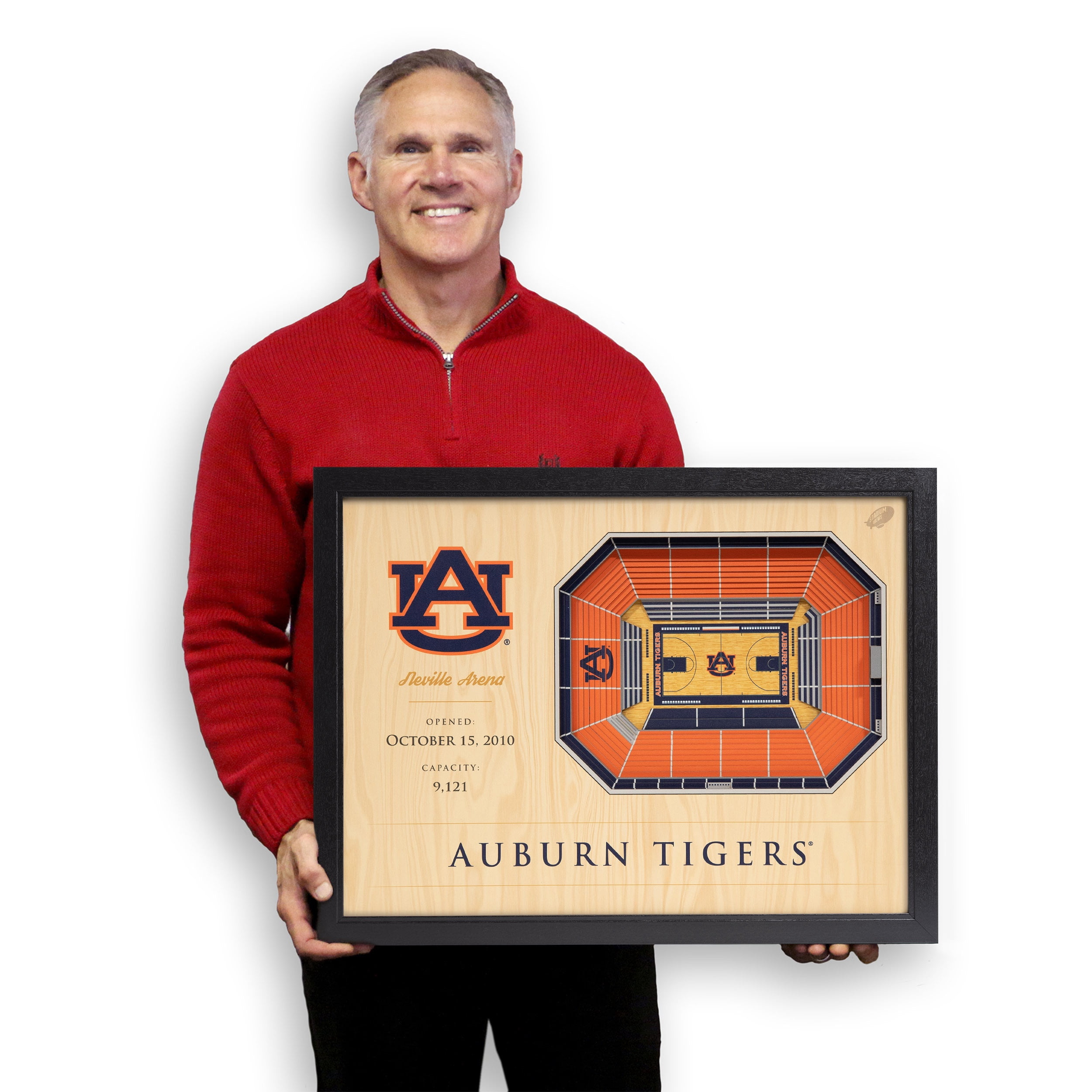 YouTheFan NCAA Auburn Tigers BB 25-Layer Stadiumview Wall Art