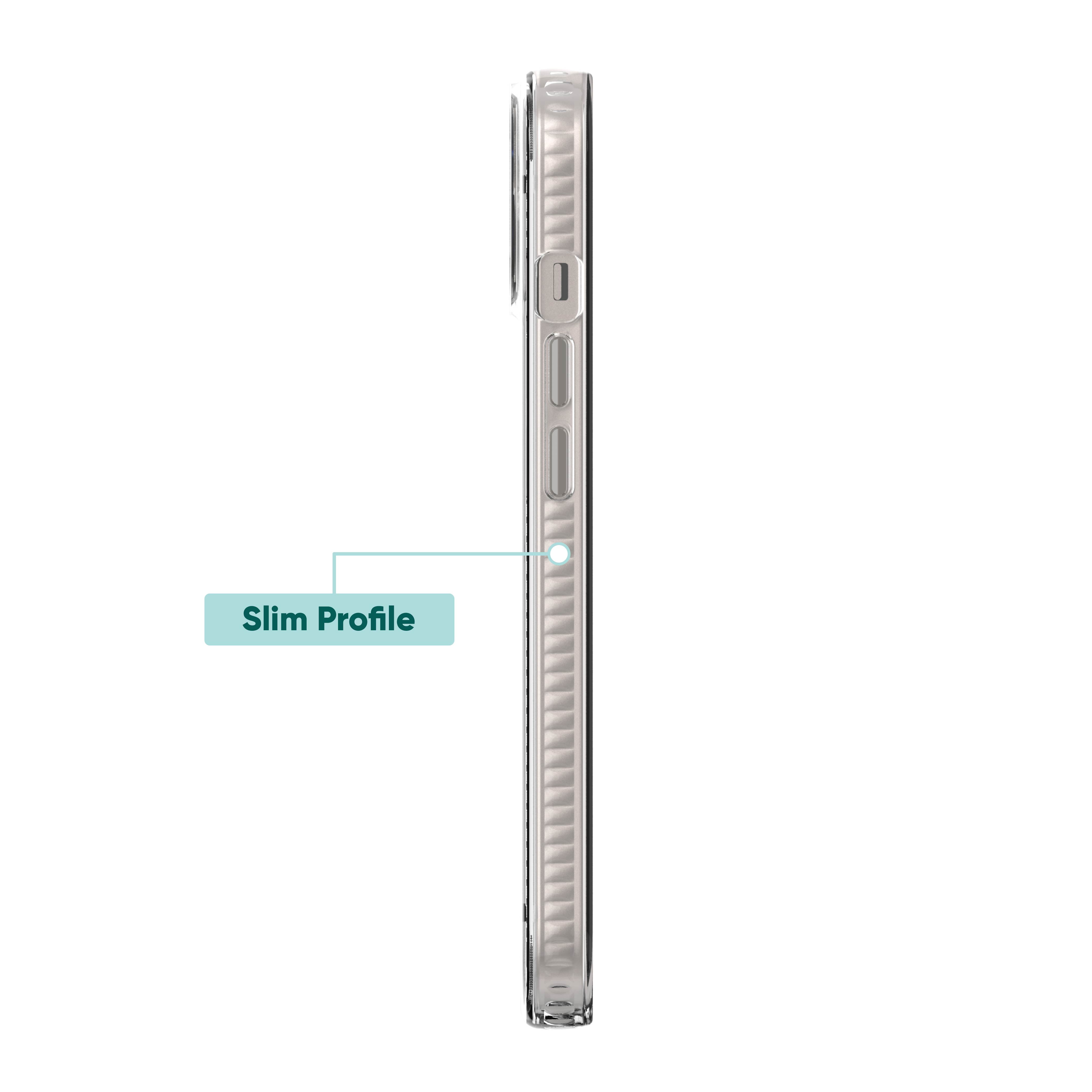 onn. Phone Case for iPhone 17e / iPhone 16e / iPhone 15 / iPhone 14 / iPhone 13 - Clear Iridescent