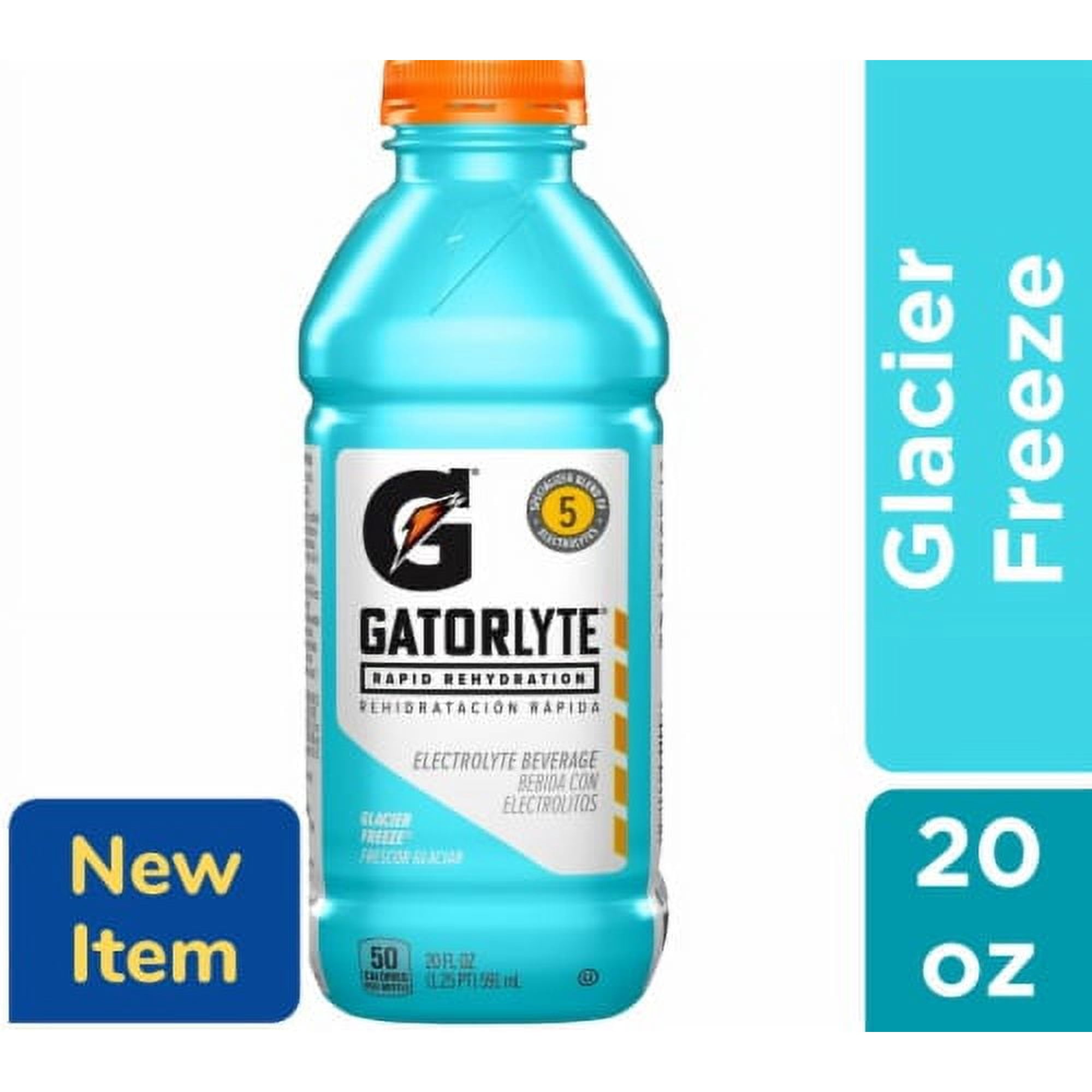 2X - Gatorade Gatorlyte Blue Glacier Freeze Sports Drink Bottle