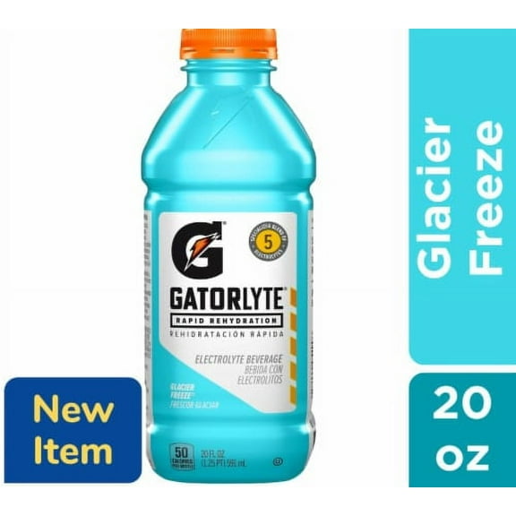 2X - Gatorade Gatorlyte Blue Glacier Freeze Sports Drink Bottle