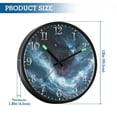 thumbnail image 3 of Voice Activated Clock with Glow Light 12 Inch Large Silent Wall Clock Battery Operated for Home Decor Fierce Shark, 3 of 8
