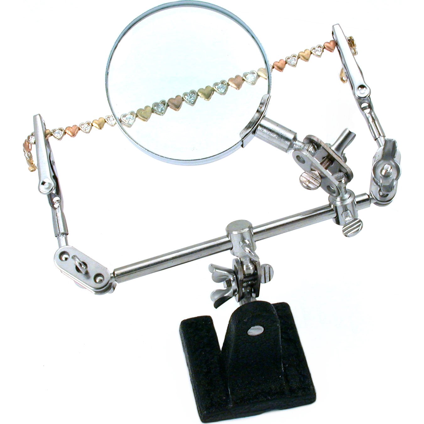 2 "Third-Hand" Soldering Iron Tools w/Magnifier Loupes