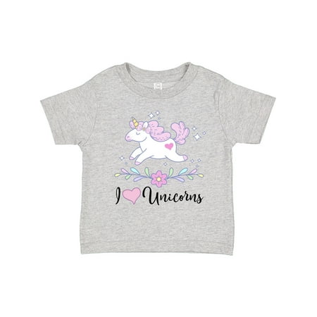 

Inktastic I Love Unicorns Cute Girls Gift Toddler Toddler Girl T-Shirt