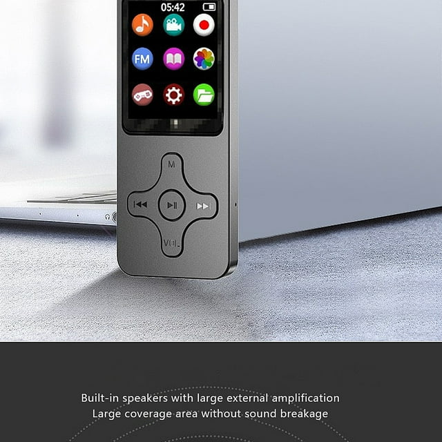 Lecteur MP3 Bluetooth-compatible V4.0 Haut-Parleur de Musique HiFi Portable Marche Course Lecteur MP3 Radio Marche Course Enregistreur Audio Numérique Réunion 16G