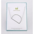 thumbnail image 2 of Silver Medium Sideways Initial Necklace - D, 2 of 2