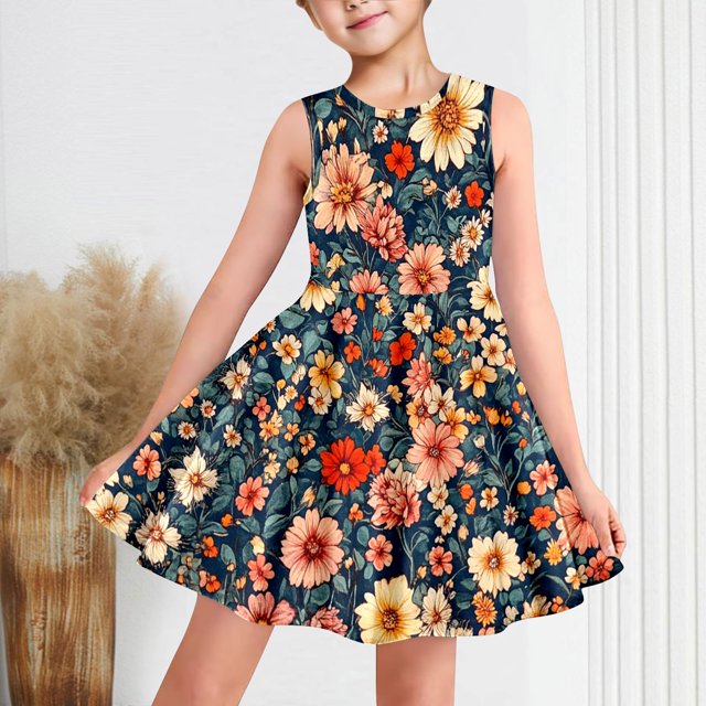 LOVZFMLL Robe de Noël Fille Manches Longues Col Rond avec Bandeau