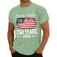 thumbnail image 4 of Dwelliawo Mens 250 Years American 1776 2026 250th Usa Shirt We the People 4th Of July Tees Patriotic Freedom Patriotic American Flag Shirts Light Green 3XL, 4 of 4