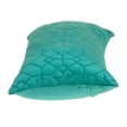 thumbnail image 6 of Parkland Collection Sora Transitional Quilted Aqua Throw Pillow, 6 of 7