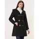 thumbnail image 3 of Abrigo de Invierno con Capucha y Botones para Mujer Negro S, 3 of 5