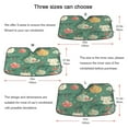 thumbnail image 5 of WOBOGO Cute Illustration Of Christmas Cat Ornaments Car Windshield Sunshades Autopilot Lightweight Accordion Sun Visor 55×27.6in, 5 of 8