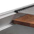 thumbnail image 2 of Ruvati RVH6222ST 33 in. 16 Gauge Stainless Steel Workstation Two Tiered Double Ledge Undermount Kitchen Sink, Silver, 2 of 7