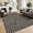 Black, variant on Garvee 5'x7' Geometric Area Rug Easy Jute Carpet, Abstract Washable Rug Rainbow Non Slip Indoor Outdoor Accent Rug for Living Room Bedroom Dining Room Balcony Patio, Linen
