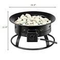 thumbnail image 2 of Costway Portable Fire Pit Outdoor 58,000 BTU Propane Patio Lava Rocks Camping Events, 2 of 10