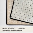 thumbnail image 5 of Washable Vintage Kitchen Mat 31"x20" Non Slip Soft Plush Low Profile Kitchen Rug, Distressed Medallion Oriental Style Sink Mat for Laundry Room Bedroom Office, 5 of 6