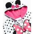 thumbnail image 5 of Disney Girls' Minnie Hoodie with Bow and Ears- Toddler, Little and Big Girl, 5T, 5 of 6