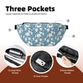 thumbnail image 4 of Naloa Lilies Flowers Print Running Belts for Men Women,Running Fanny Pack with 2-Zipper Pockets,Waterproof Waist Pack for Travel Hiking Running Outdoor Sports, 4 of 8