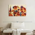 thumbnail image 2 of Elephant Stock Joyful Garden Wall Art - Horizontal Canvas Wall Art - Living Room Wall Decor - Floral And Botanical Canvas - Orange And Yellow Decor By Silvia Vassileva - 36" x 24", 2 of 8