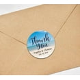 thumbnail image 3 of Darling Souvenir Round Beach Photo Thank You Stickers Wedding Personalized Bride Groom Names And Date Envelope Seals-45 Pcs, 3 of 4