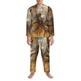 thumbnail image 3 of Sikiie Farm Corgi German Shepherd Mens Pajama Set, Soft Warm Long Sleeve Sleepwear, Cozy Button-Down Pjs for Men-X-Large, 3 of 7