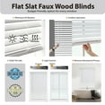 thumbnail image 5 of Regal Estate  2-inch White Cordless Faux Wood Blind (64-inches Long) 40 - 49 Inches 48W x 64L, 5 of 5