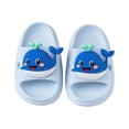thumbnail image 4 of Sandals for Toddler Girls Indoor Summer Cartoon Whale Print Lightweight Beach Flip Flops Kids Slippers Blue 18-24 Months, 4 of 9
