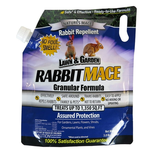Nature's MACE Rabbit MACE 3lb. Granular Bag, Treats 1,350 Sq.Ft
