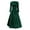 Green, variant on Dresses for Women 2024 formal V Neck Prom Gown for Women Elegant Gown 3/4 Sleeve Maxi Dress Empire Waist Bridesmaid Wedding Charming Dress Women Velvet Party Dress (Purple,XL)