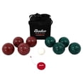 thumbnail image 1 of Baden Champions 90mm Bocce Ball Set with Carry Case and Measuring Tape, Red/Green, 1 of 5