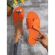 thumbnail image 1 of Ladies' Snake Pattern Slip-on Flat Sandals For Summer Vacation, Indoor And Outdoor, 1 of 4
