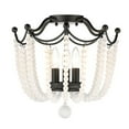 thumbnail image 2 of Golden Lighting 1888-Sf Fcb Tiara 3 Light 15" Wide Semi-Flush Bowl Ceiling Fixture - Black, 2 of 6