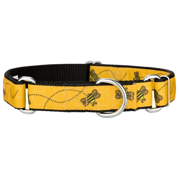 Country Brook Petz® Busy Bee Ribbon Martingale Dog Collar, Small