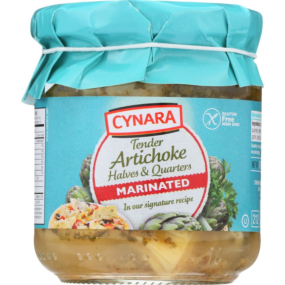 Cynara Marinated Artichoke Hearts Halves & Quarters Artichokes, 6.75 Oz