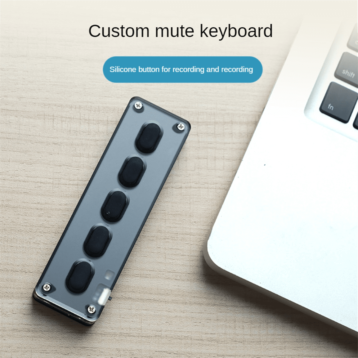5 Keys Custom Keypad Macro Programmable Bluetooth Keyboard Copy Paste Rgb Button Gaming Mechanical Keyboard White,1 x Mini Keyboard 1 x USB cable,White