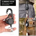 thumbnail image 5 of 2PCS Retractable Key Ring, Badge Holder Reel Carabiner Key Holder with Lanyard, Key Ring Rings for Keys, Expandable Key Ring for Business Card, Student Card, Bus Card, 5 of 5