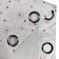 thumbnail image 4 of Ambesonne Spring Grommet Curtain, Pattern with Flowers, 50" x 84", Magenta Fuchsia White, 4 of 6