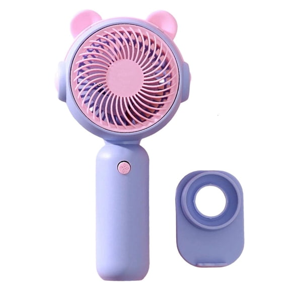 Yammee AM3 Battery Operated Handheld Fan Indoor Outdoor Use Ergonomic Handle Lightweight For Kids Adults Outdoor Travel