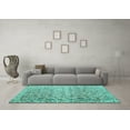 thumbnail image 3 of Ahgly Company Indoor Rectangle Persian Turquoise Blue Traditional Area Rugs, 5' x 8', 3 of 4