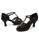 thumbnail image 1 of XIHAHA, zapatos de baile con diamantes de imitación a la moda para mujer, Tango, Salsa, tacones de baile latino, sandalias de suela blanda para mujer, zapatos de boda para mujer, 1 of 5