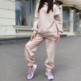 thumbnail image 4 of Pieces Fashion 's Tracksuit Set Hoodies Sweatshirt Jogging Khaki S, 4 of 7