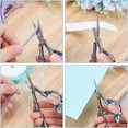 thumbnail image 3 of HLONK 2Inch Stainless Steel Scissors Silver Sewing Embroidery Scissors Small Precision Detail Scissors Vintage Shears Sharp Cutter for Fabric Paper Cutting Craft Art Work DIY Tool DIY, 3 of 9