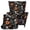 Black Cartoon Skeleton Spooky Halloween, variant on Bulopur Halloween Pumpkin Wingback Chair Covers 2Pcs, Stretch Gothic Slipcovers for Party Living Room