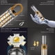 thumbnail image 4 of Linterna LED recargable Aijolenly de alta potencia de 100000LM, 4 of 6