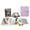Light Purple+ 54 Holy Cards_#08, variant on Catholic Genuine Leather Holy Card Holder – Pocket Prayer Card Organizer with Snap Closure Book Faux Case Album Carrying Worship Funeral Anima Christi Relic Cross Water Bible Box