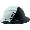 thumbnail image 2 of DAX Fiberglass Composite Hard Hat - Full Brim Glossy Black and White with Tote, 2 of 8
