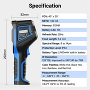 TOPDON TC004 Mini Handheld Thermal Camera - Infrared Camera with Heat Vision - Identify Hot/Cold Spots -4° ~ 842°F -15-Hour Battery Life, 128 x 128 IR Resolution