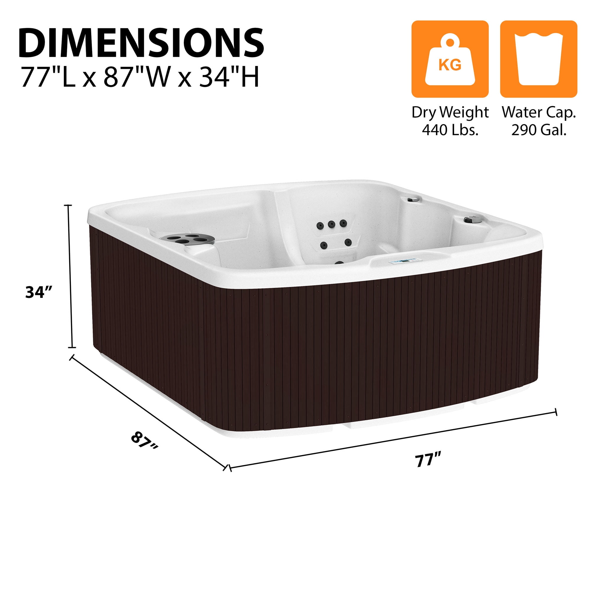 Lifesmart LS500 Plus – Arctic White/Espresso