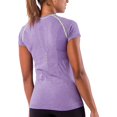 thumbnail image 2 of zensah women's run seamless short sleeve t-shirt, heather purple, medium, 2 of 2