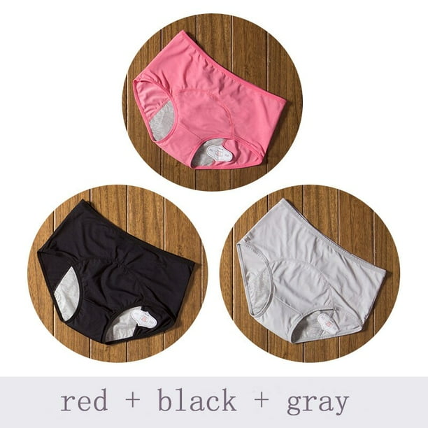DULASI-Bragas Menstruales para Mujer, 3 unidades por Set, Pantalones Sexis a Prueba de Fugas, Ropa Interior para la Regla, Prenda para la Incontinencia, Triangulación de Envíos